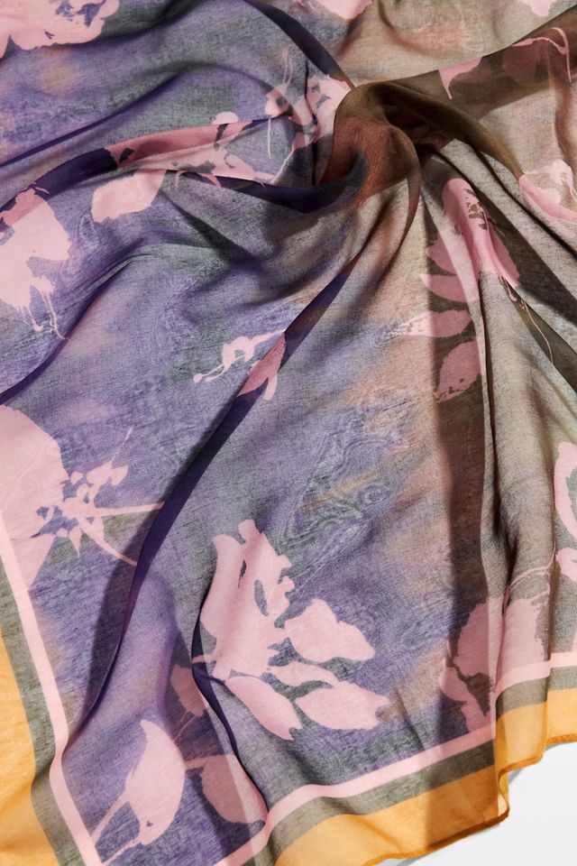 UO Blue Voile Headscarf #1