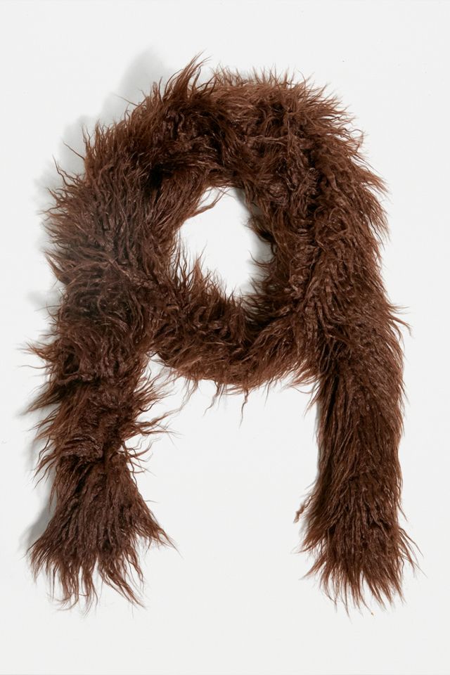 UO Faux Fur Long Fluffy Scarf #1