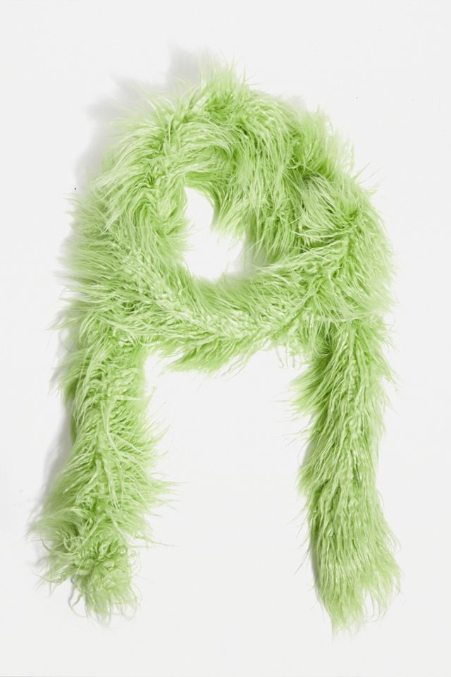 UO Faux Fur Long Fluffy Scarf