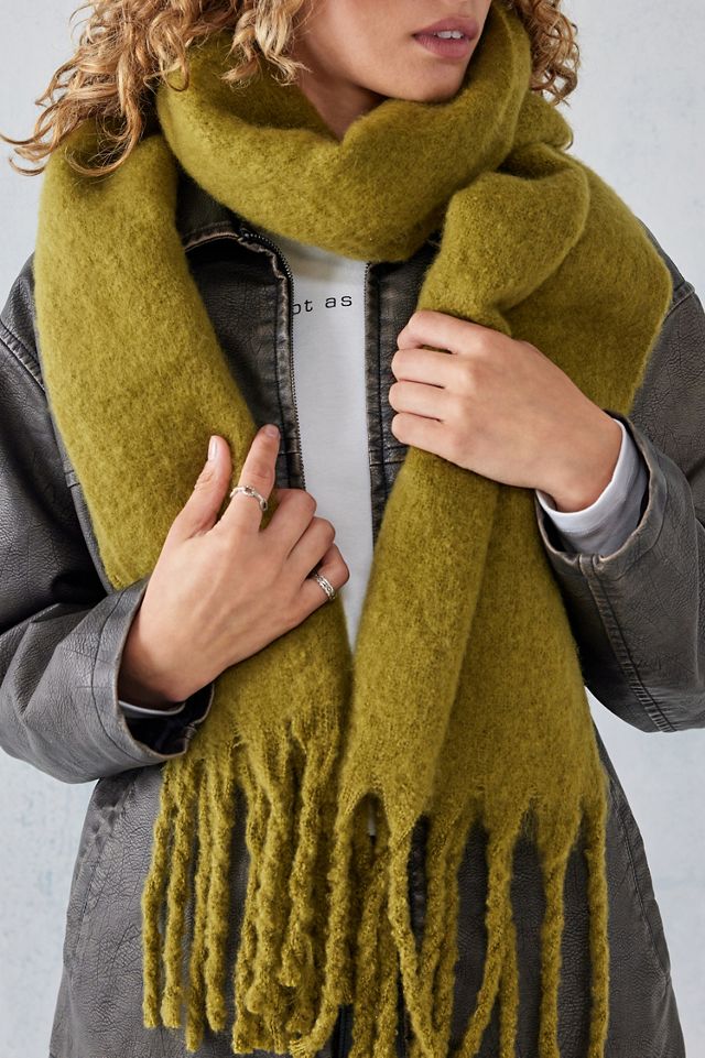 UO Stellan Tasseled Blanket Scarf  #1