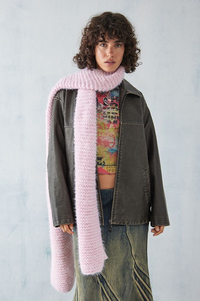 Urban Outfitters Uo Extra Chunky Extra Big Scarf in Tan, Women's at Urban Outfitters