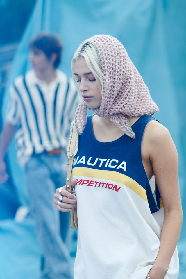 Gold Nautica Scarf Vintage Nautica Necktie Brown Burgundy Gold