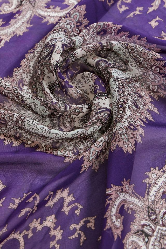UO Paisley Silk Neck Scarf #3