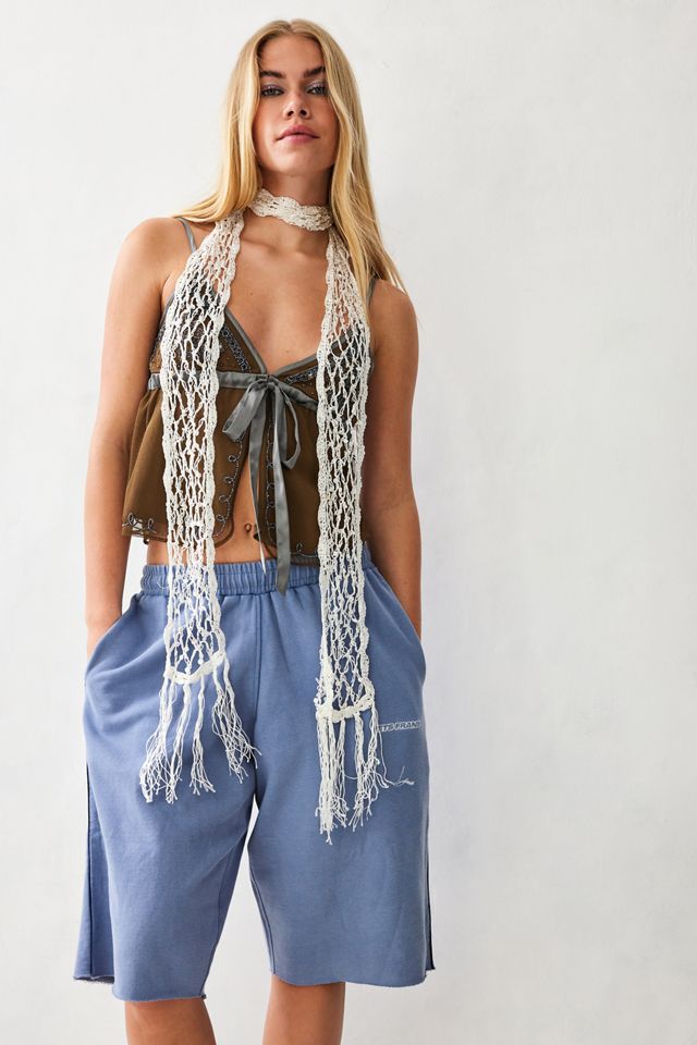 UO Sequin Open Weave Scarf | Urban Outfitters UK