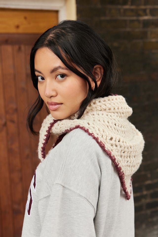 Contrast Knit Headscarf #1