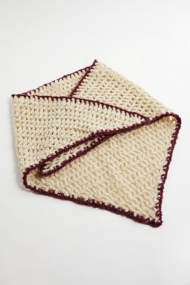 Contrast Knit Headscarf #2