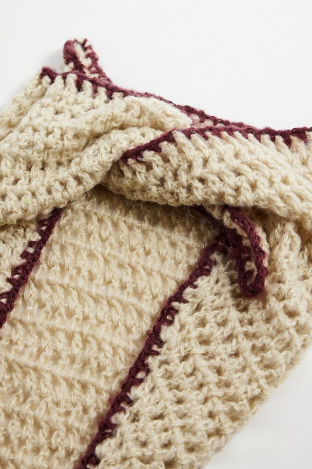 Contrast Knit Headscarf #3