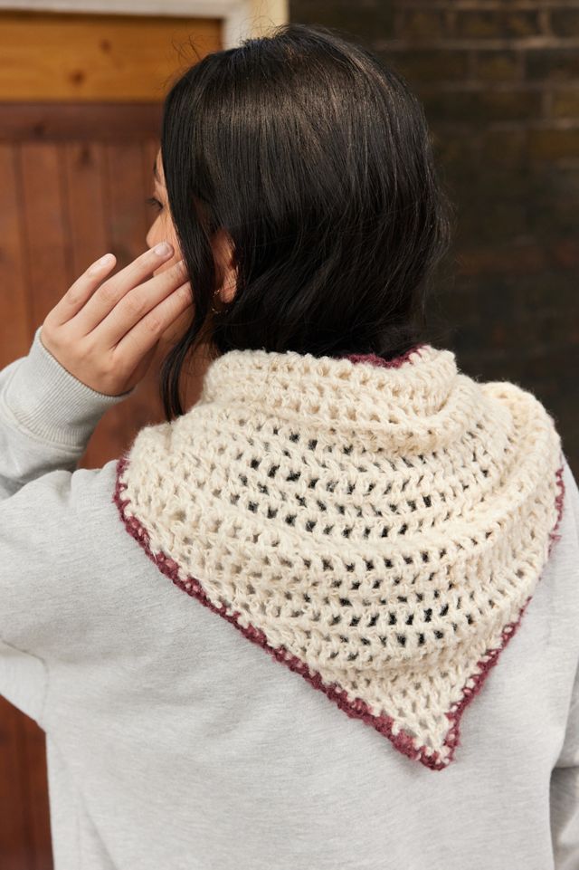 Contrast Knit Headscarf #5