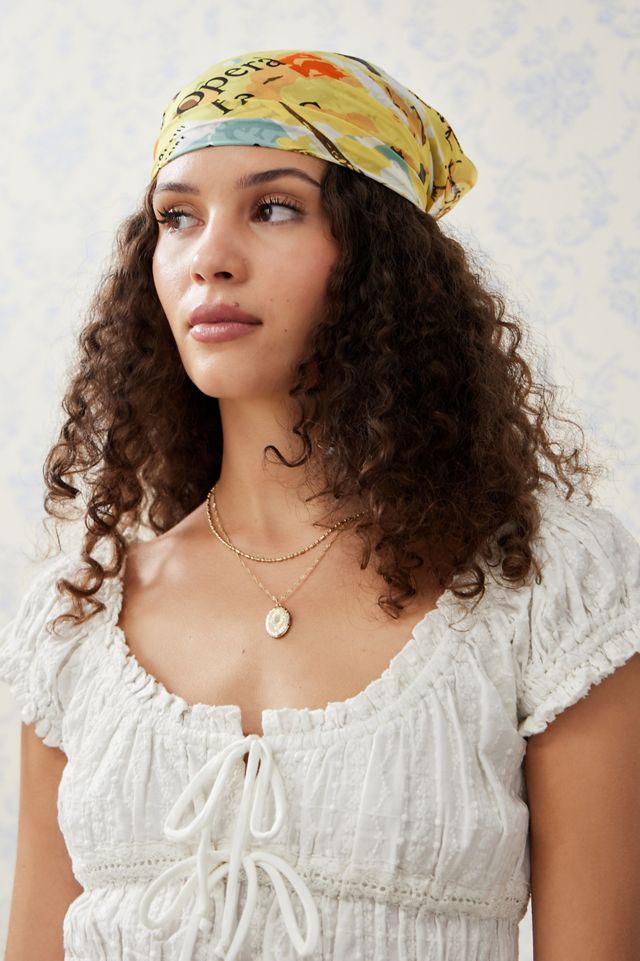 UO Printed Silk Neck Scarf #1