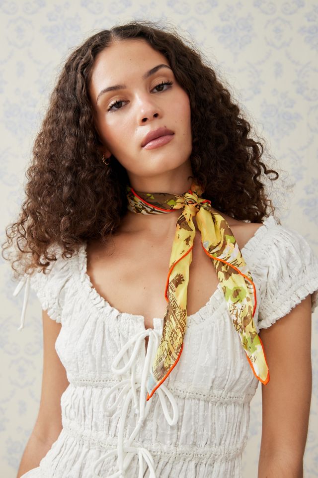 UO Printed Silk Neck Scarf #2