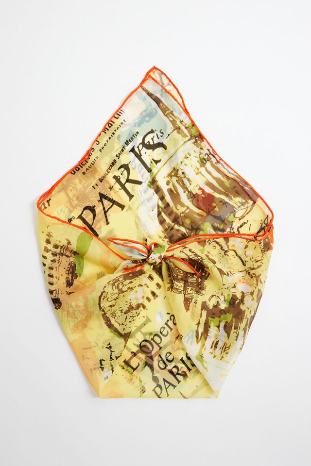 UO Printed Silk Neck Scarf #5