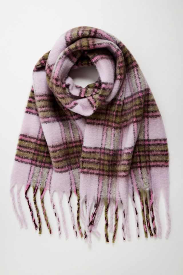 Devon Checked Recycled Blanket Scarf #2