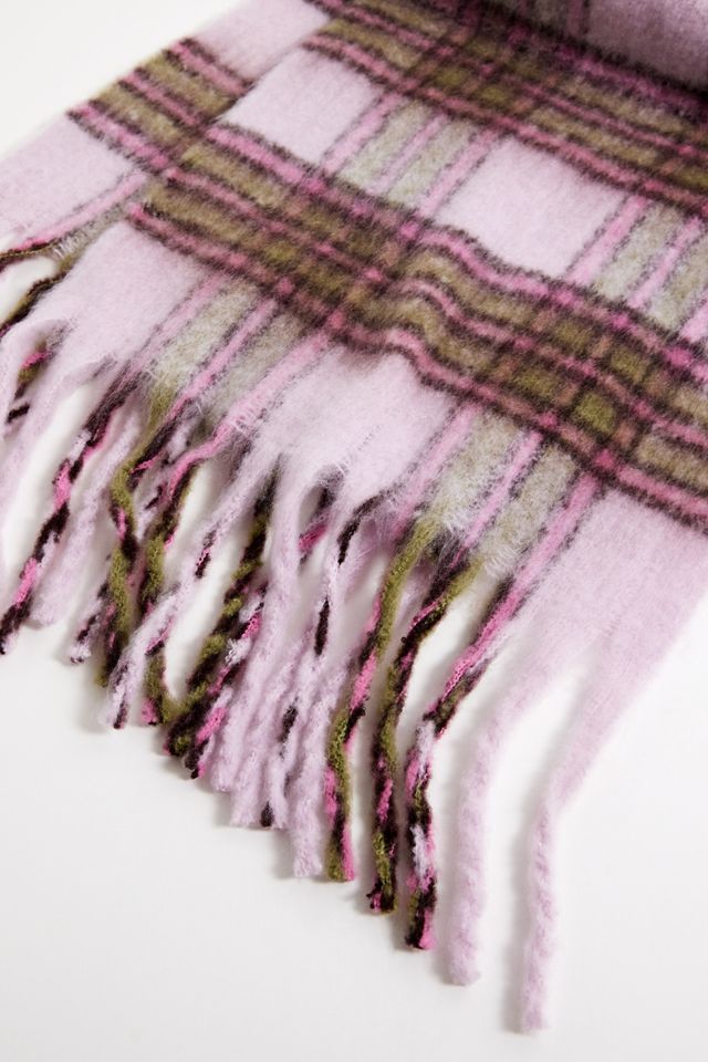Devon Checked Recycled Blanket Scarf #3