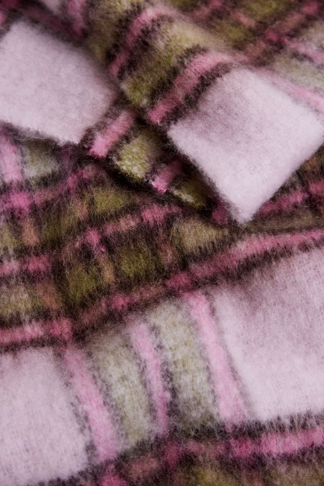Devon Checked Recycled Blanket Scarf #4