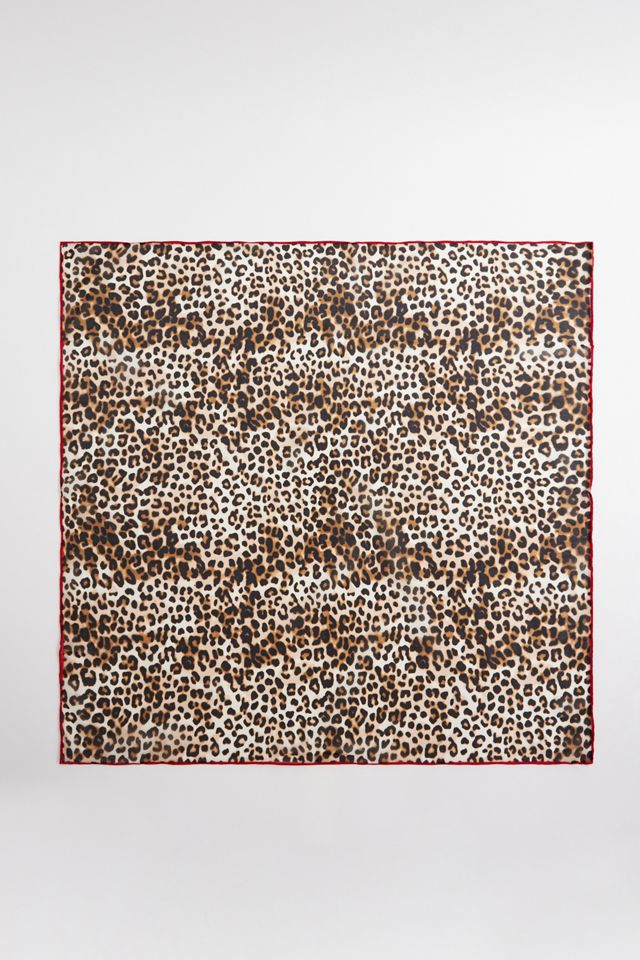 UO Leopard Print Silk Neck Scarf  #1