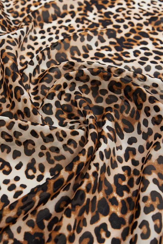 UO Leopard Print Silk Neck Scarf  #6