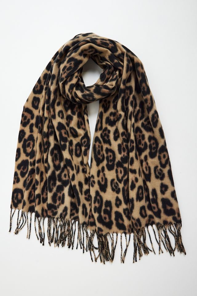 UO Leopard Print Woven Scarf #2
