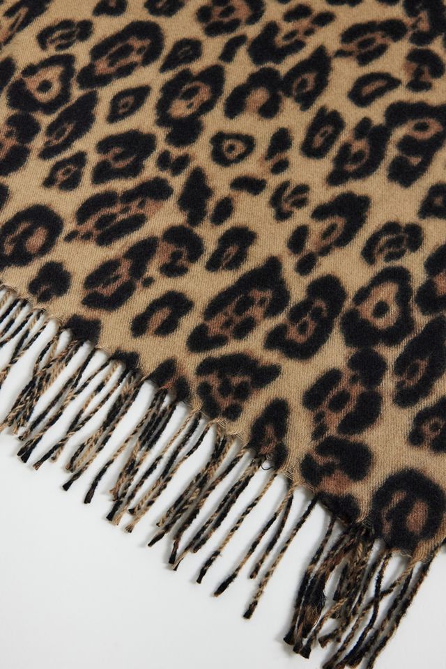 UO Leopard Print Woven Scarf #3