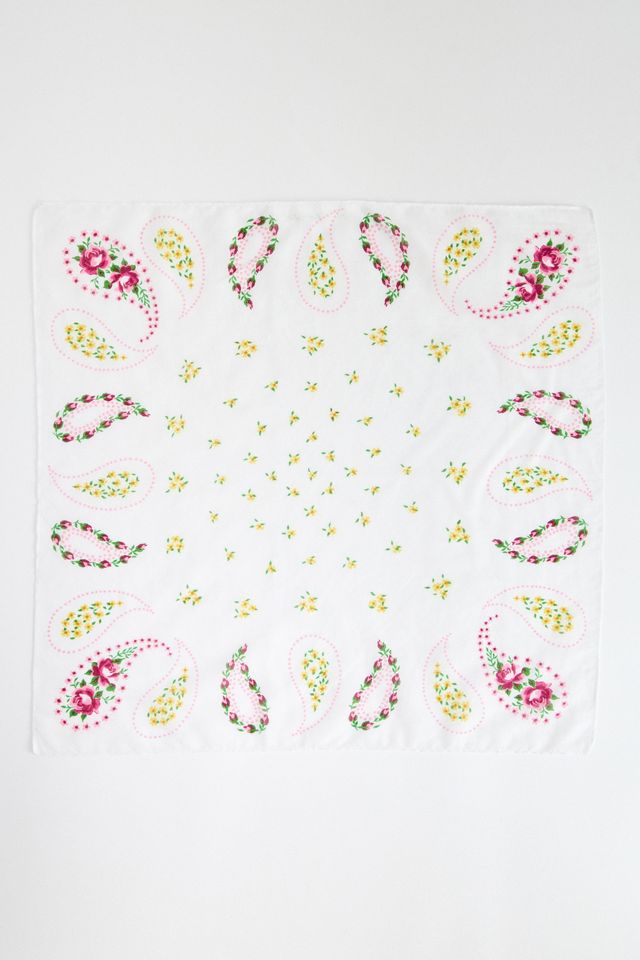 UO Blumenmuster Baumwolle Schal #2