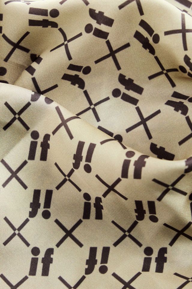 iets frans... Foulard en soie monogrammé #3