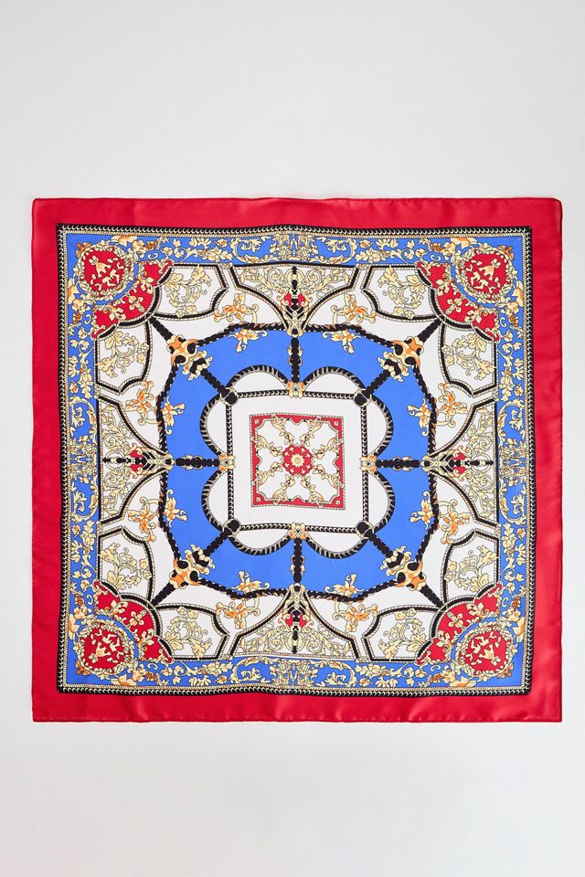 Foulard UO in Seta con Stampa a Mosaico #1