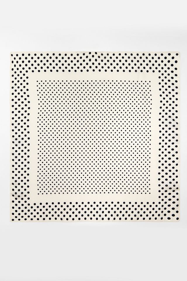 UO Silky Warped Polka Dot Headscarf #1