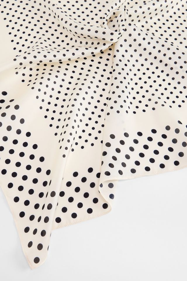 UO Silky Warped Polka Dot Headscarf #2