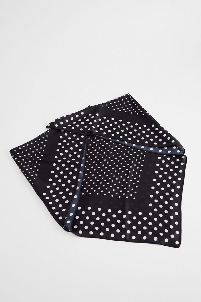 UO Silky Warped Polka Dot Headscarf #4