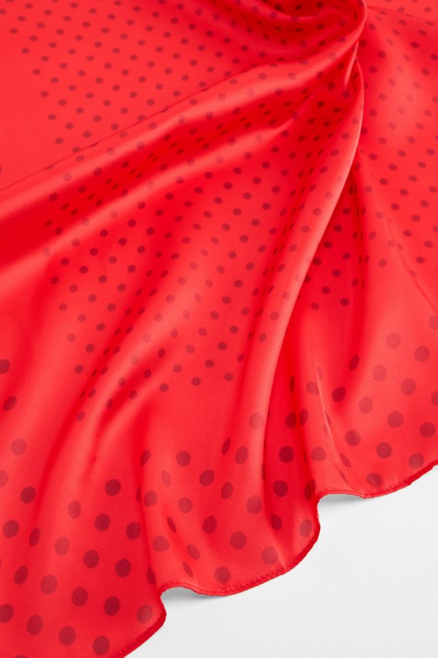 UO Seidiges Verformtes Polka Dot Kopftuch #3