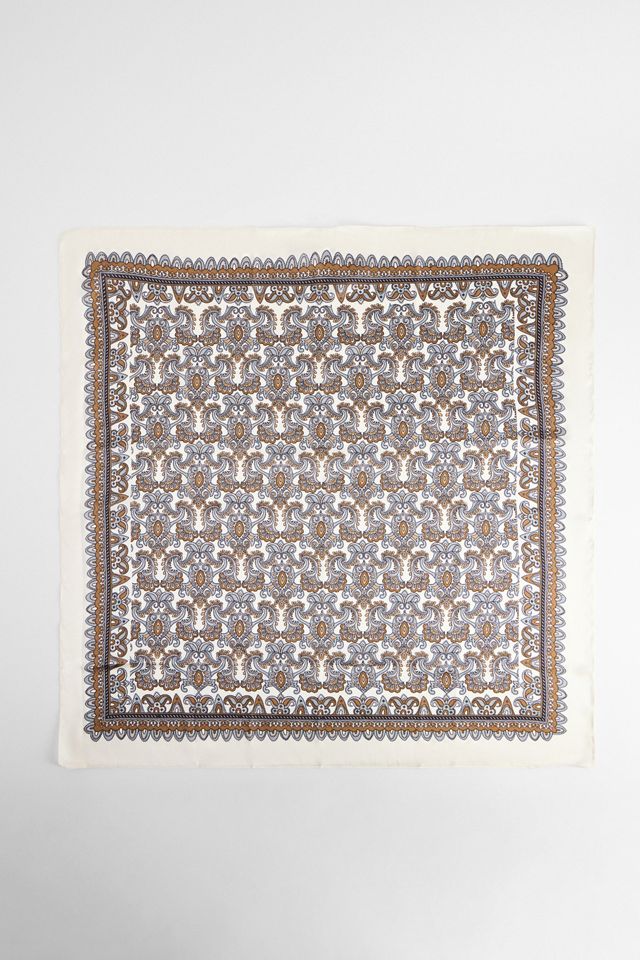 UO Silky Mosaic Print Headscarf