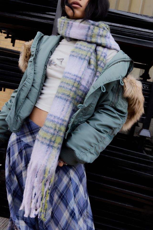 UO Plaid Blanket Scarf #1