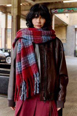 UO Plaid Blanket Scarf
