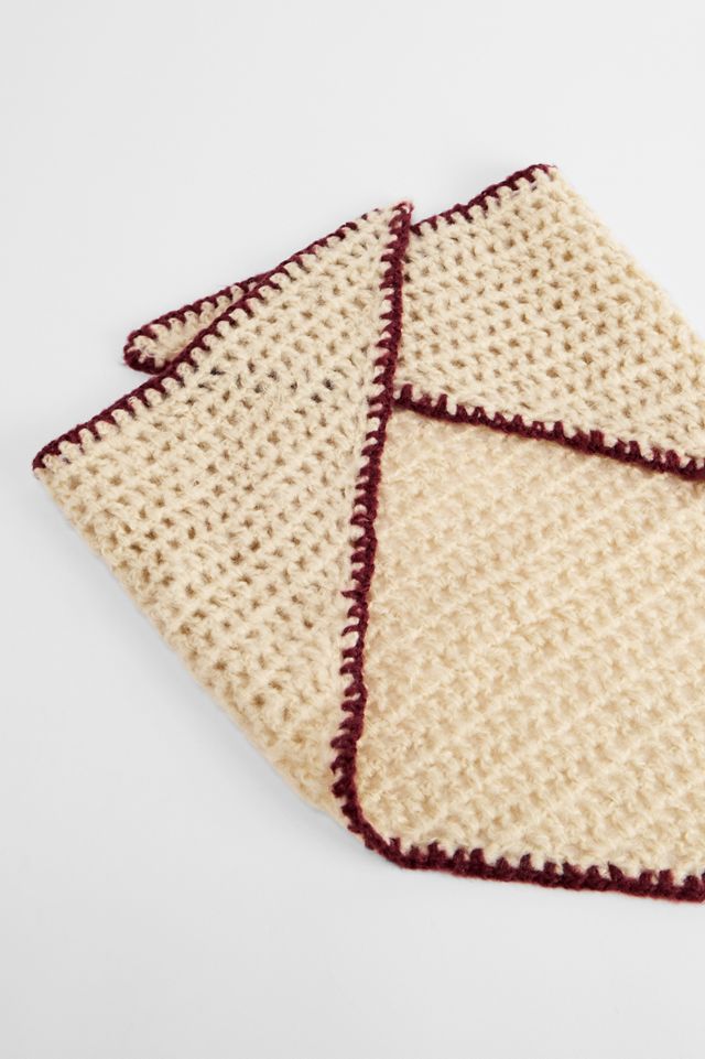 UO Triangle Open Knit Scarf #4