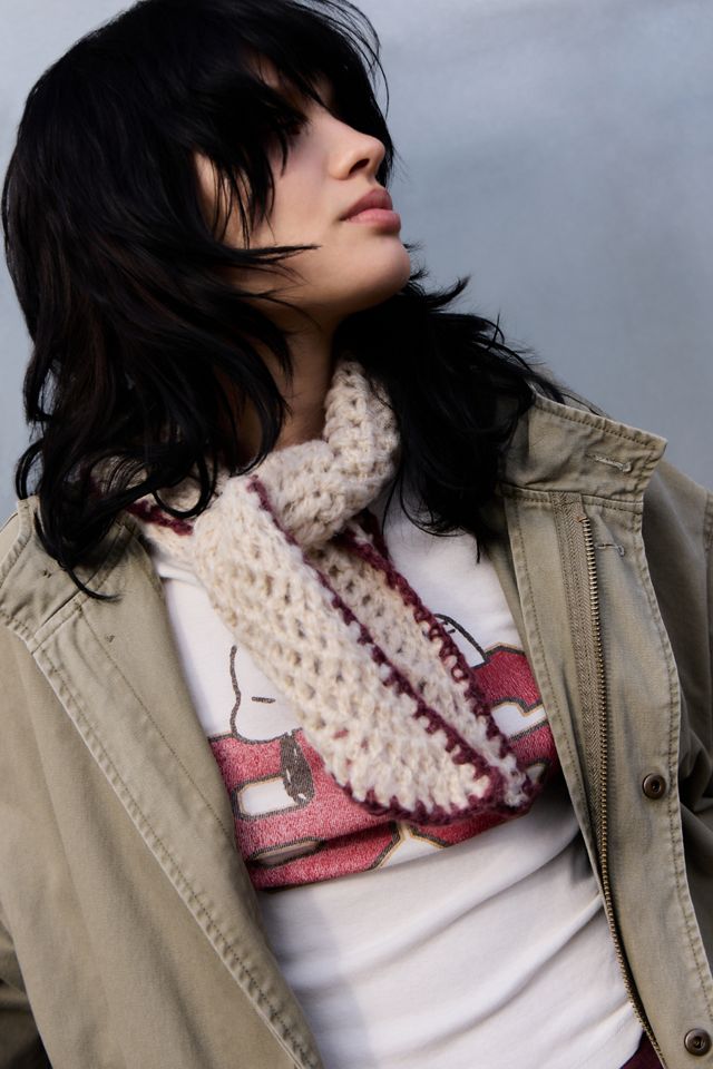 UO Triangle Open Knit Scarf #2