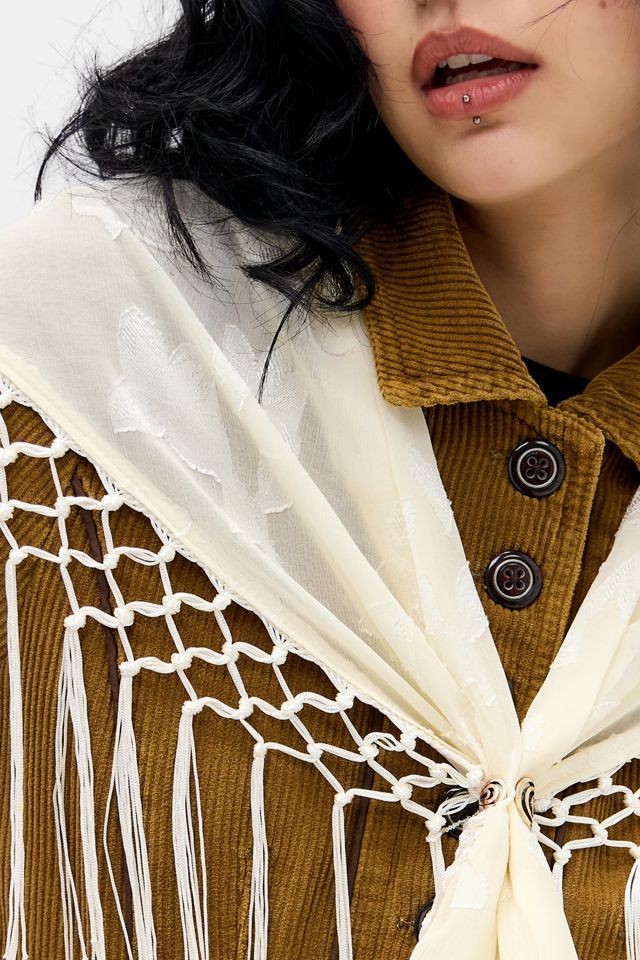 UO Fringed Shawl #5