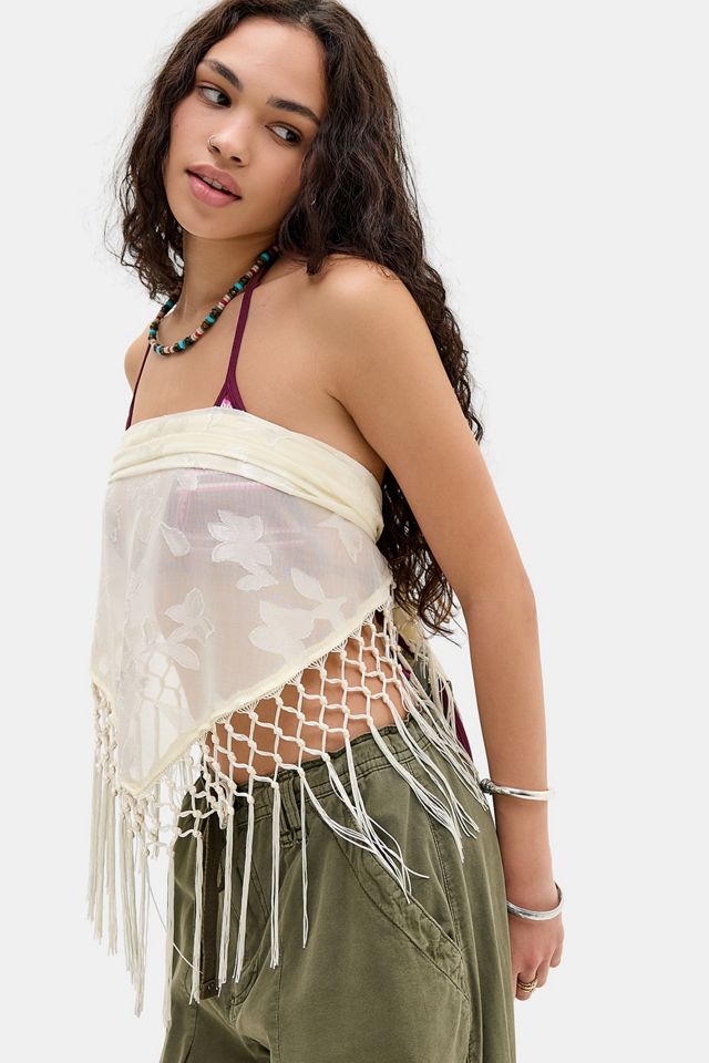 UO Fringed Shawl #3