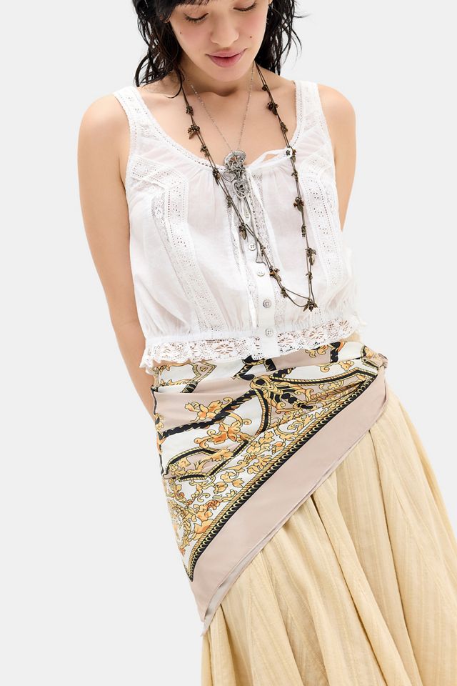 Foulard UO in Seta con Stampa a Mosaico #2