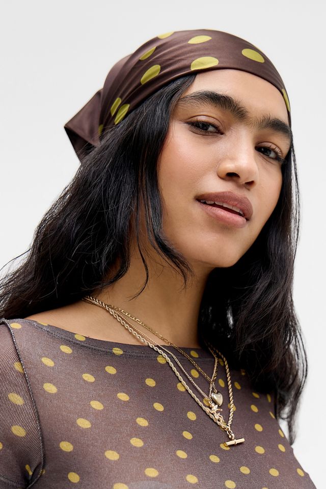 Sciarpa UO in Seta a Pois #3