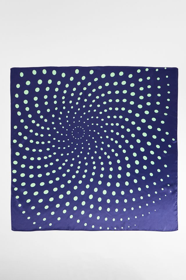 Foulard UO en soie à pois #1