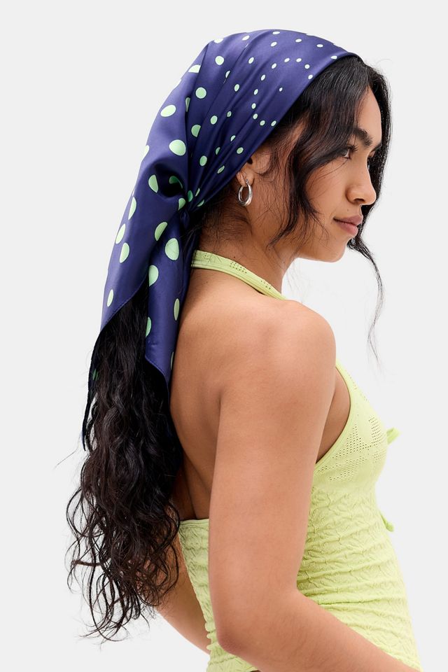 Foulard UO en soie à pois #2