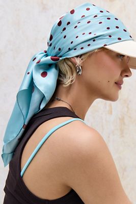 Foulard UO en soie à pois