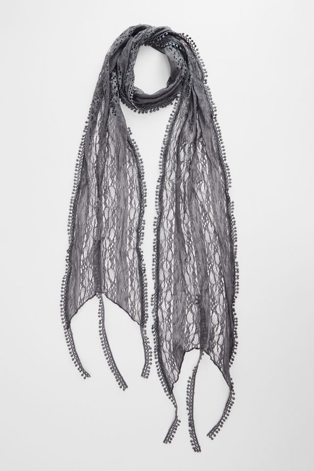 Sciarpa Sottile con Nappe in Pizzo UO #2