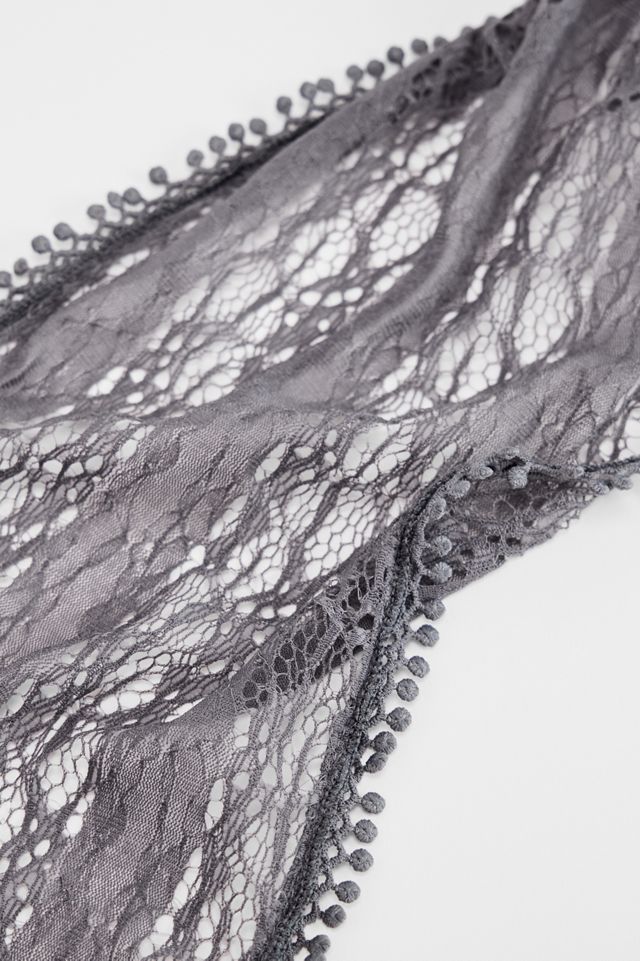 Sciarpa Sottile con Nappe in Pizzo UO #4