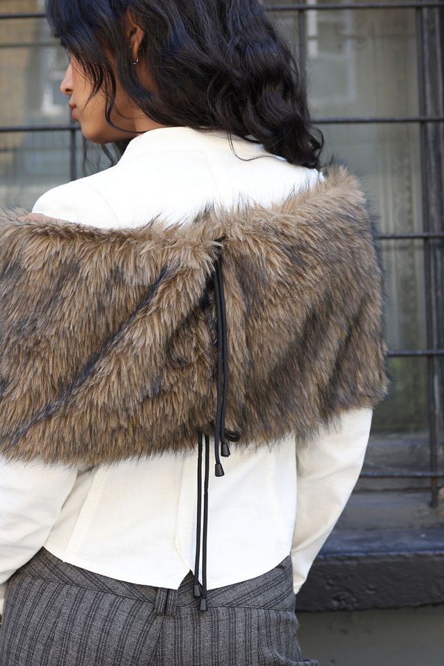 UO Faux Fur Shrug #2