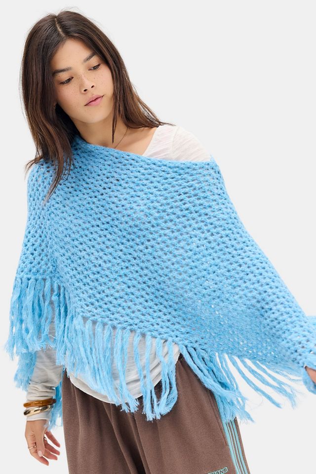 Poncho tricoté UO Jacquie #4