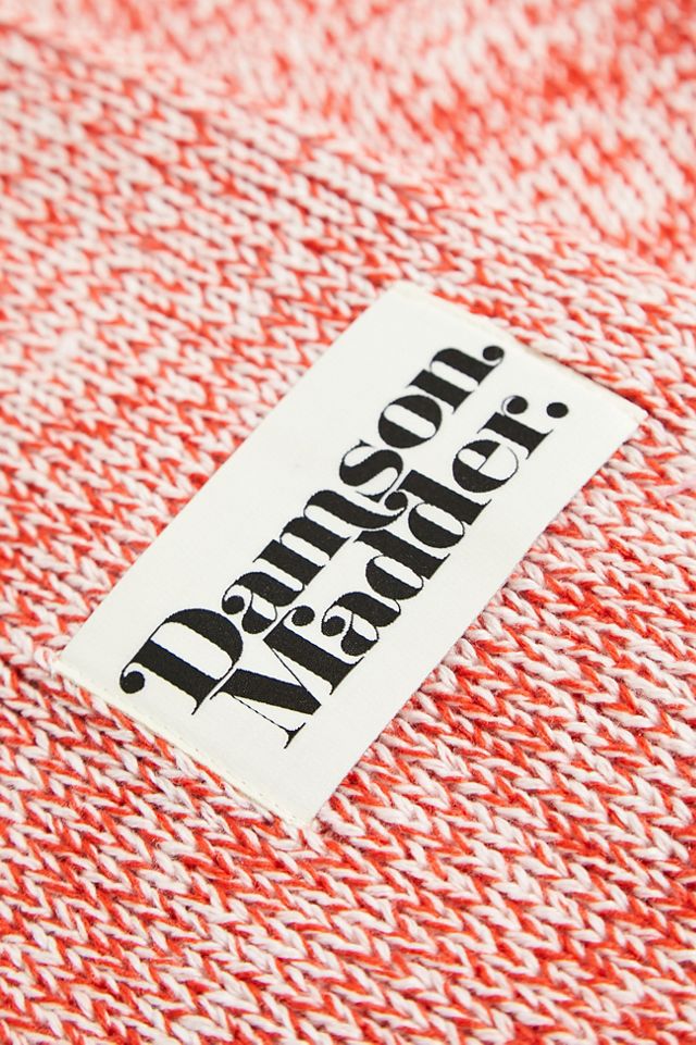 Damson Madder Sciarpa in maglia di filato macchiato #3