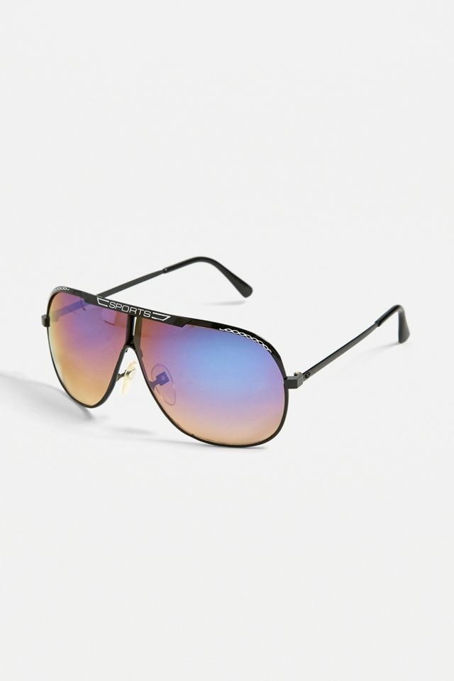 UO - Lunettes de soleil à verres Revo style sport #1