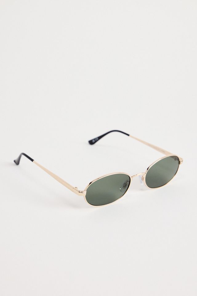 UO Gwyn Metal Oval Sunglasses #4