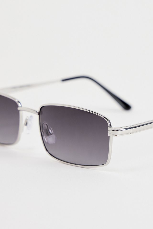 Occhiali da sole rettangolari in metallo UO Jen #3