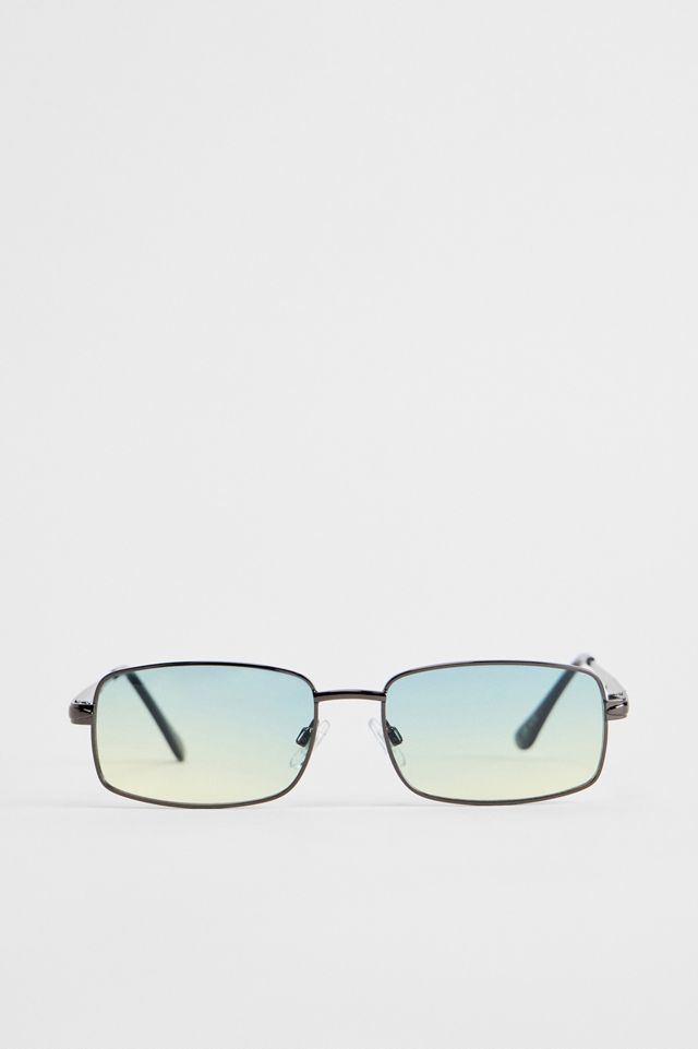 UO Jen Metal Rectangle Sunglasses #1